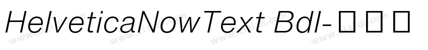 HelveticaNowText BdI字体转换